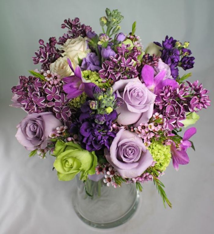 violetinė - Deco-su-gėlės-gėlės-su gražia-gėlių-apdailos