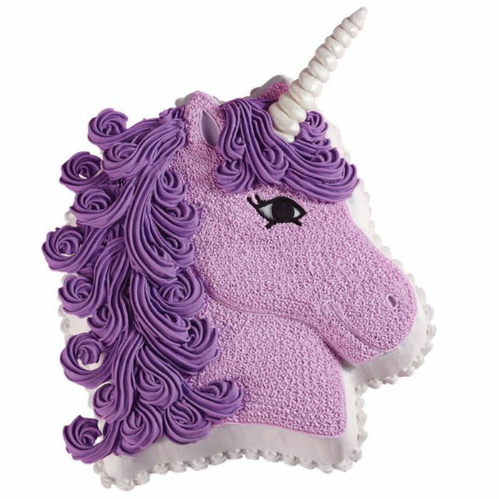 purpurfärgad unicornpai - lila enhörning med ett vitt horn