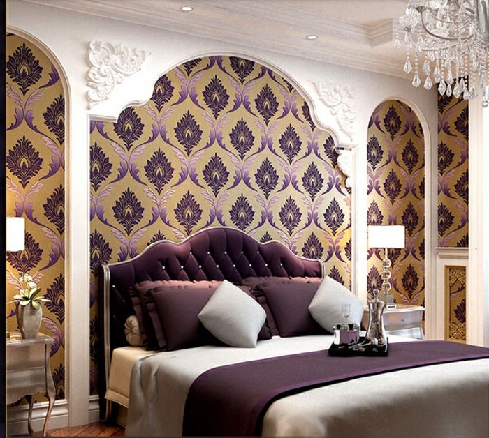 violet-tapet-interesante camere de design