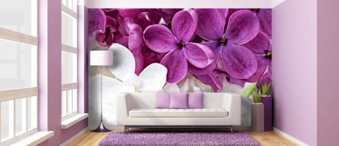 design frumos - tapet violet