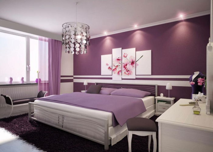 dormitoare violet-tapet-lux