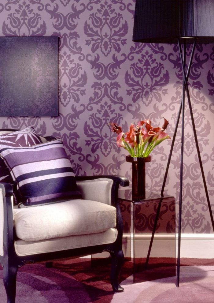 violet-tapet-minunat-cameră