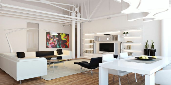 loft set-ilginç-iç-in-beyaz