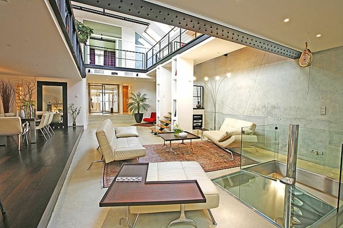 -Loft nastavitev sodobni penthouse