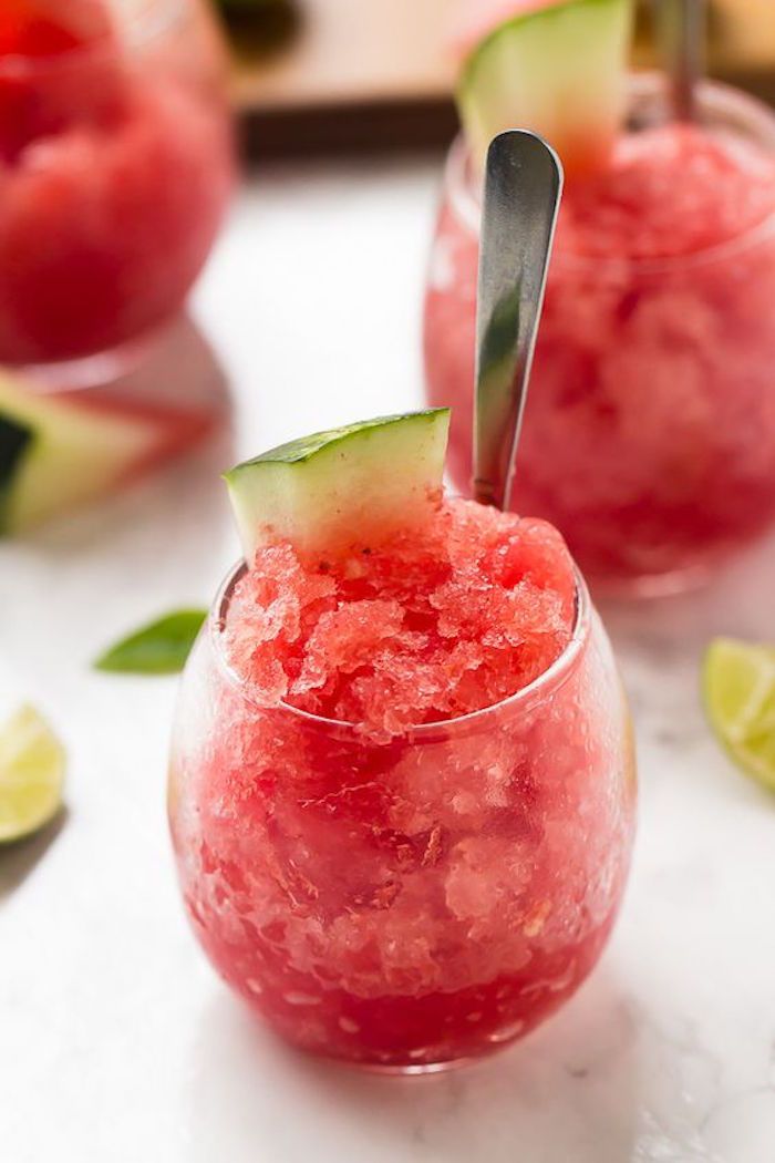 Melon Granita, Dessert for Fest, Lav Carb