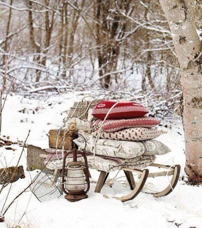 morsomme bilder Vinter piknik i vinter