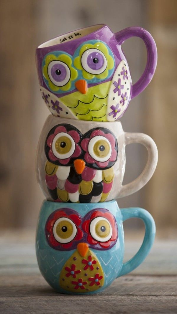 morsomme kaffekopper Owl fra Kina
