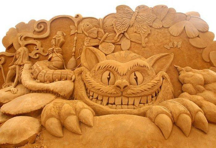 smešno pesek kip Big Cat in-drugi-stripovskih junakov