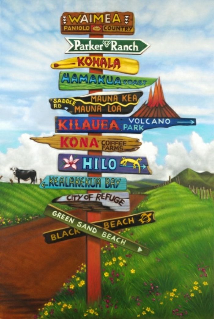 komik işaretler yol tarifi Hawaii Adaları