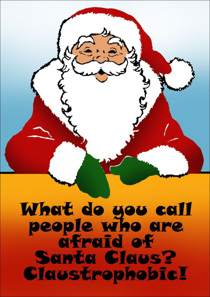 Noel Baba ile bir kelime oyunu, turuncu zemin üzerine siyah harflerle yazıt - güzel Noel resimleri