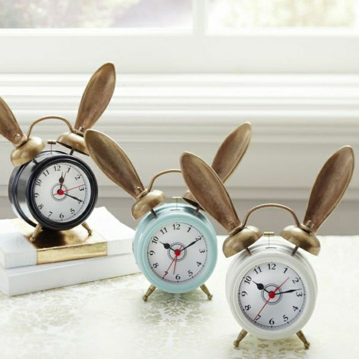 engraçado-despertador relógio de Rabbit Ears crianças alarme