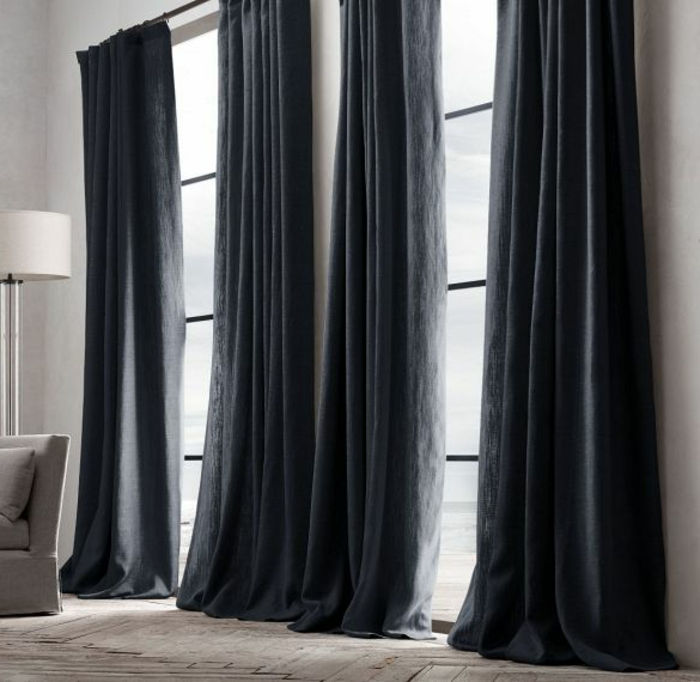 luksuriøse gardiner ideer Long-moderne-gardiner-for-stue