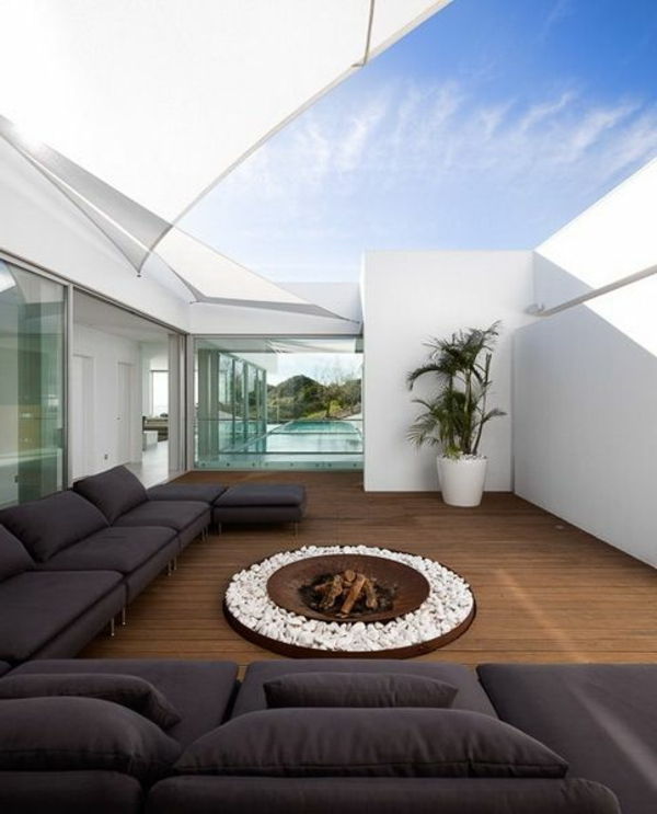 luksuriøse og fantastisk terrasse-med-peis