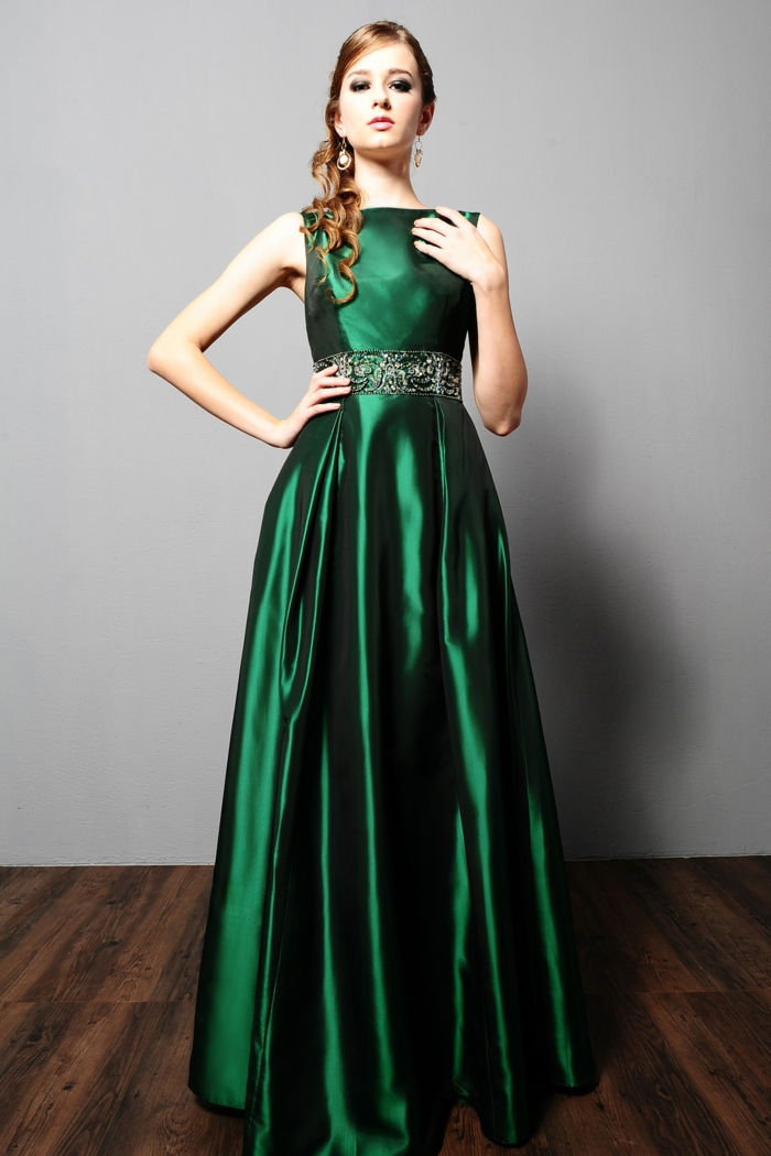 luksus kjole-grønn-utforming
