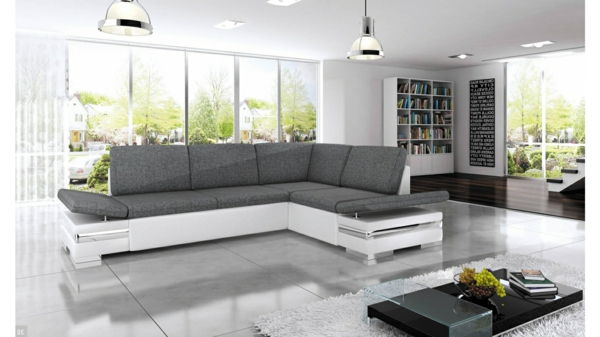 de lux-design-in-living-gri-colț de canapea