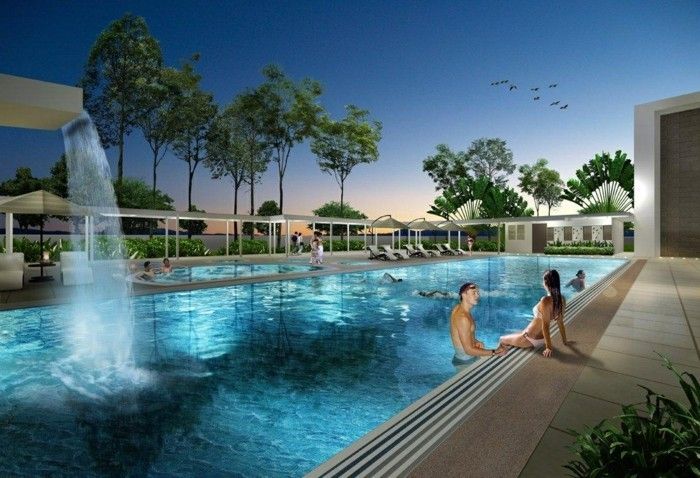 Luxury Pool-família-piscina-para-o-jardim