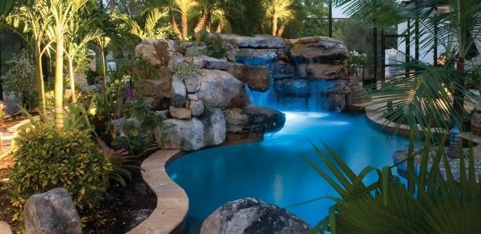 luxo piscina de boa-ideia-de-um-luxo-pool-in-kleien-jardim