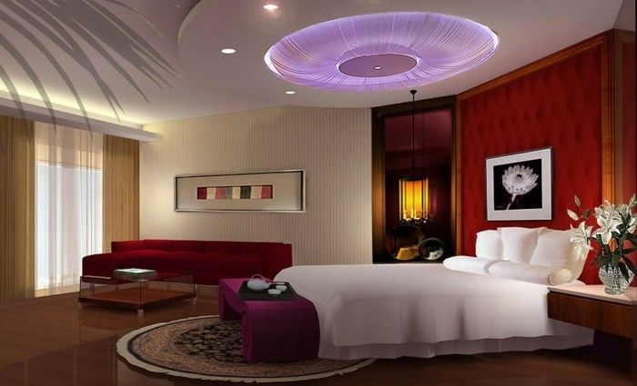 luxusné-spálňa-modelu s-stropné svietidlá
