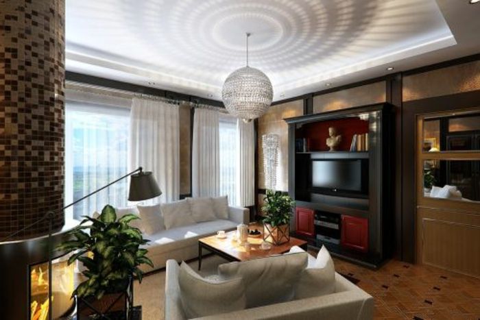 luksus-stue-hengende-lampe-moderne-møbler