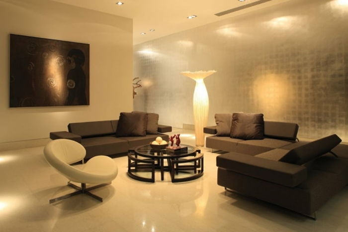 luksus-stue-interessant-design-brun sofaer