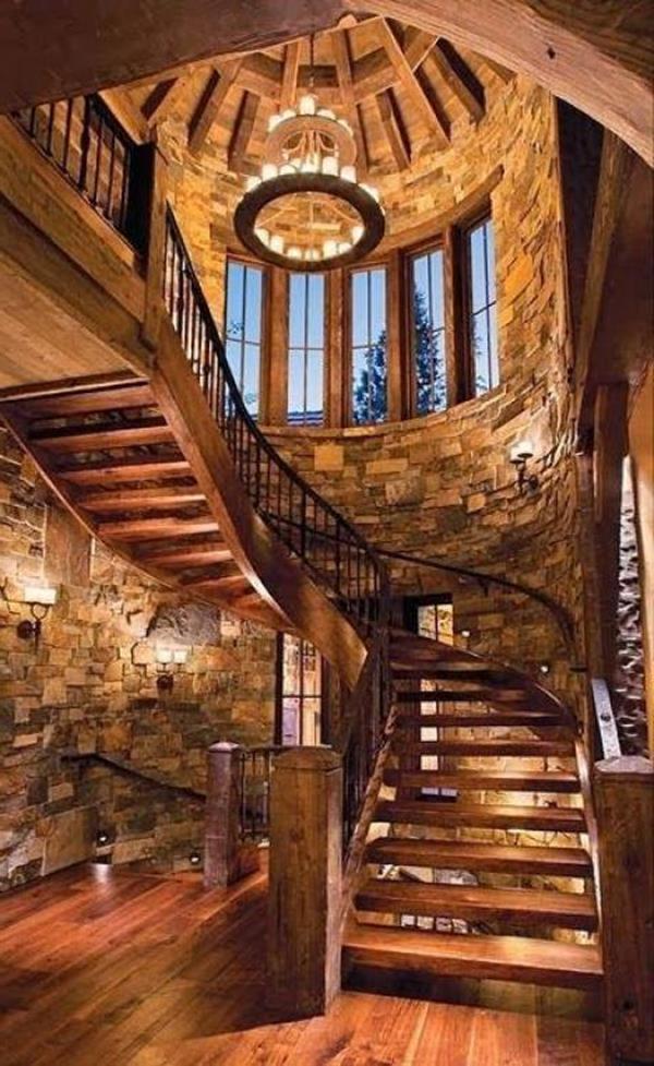 magisk atmosfære trappe med ekstraordinære design