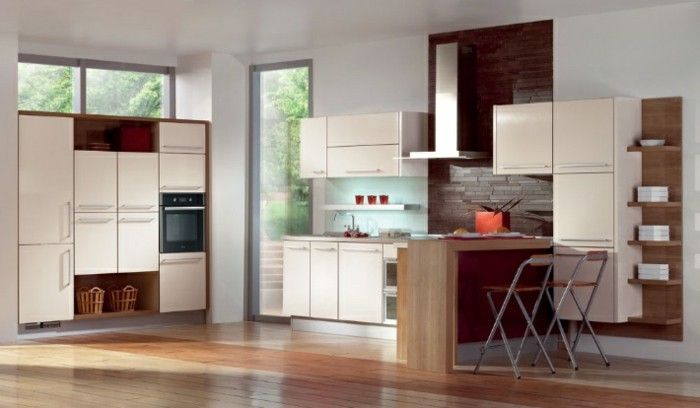 -Magnolia-color-moderna cozinha-and-atraente concebido estúdio