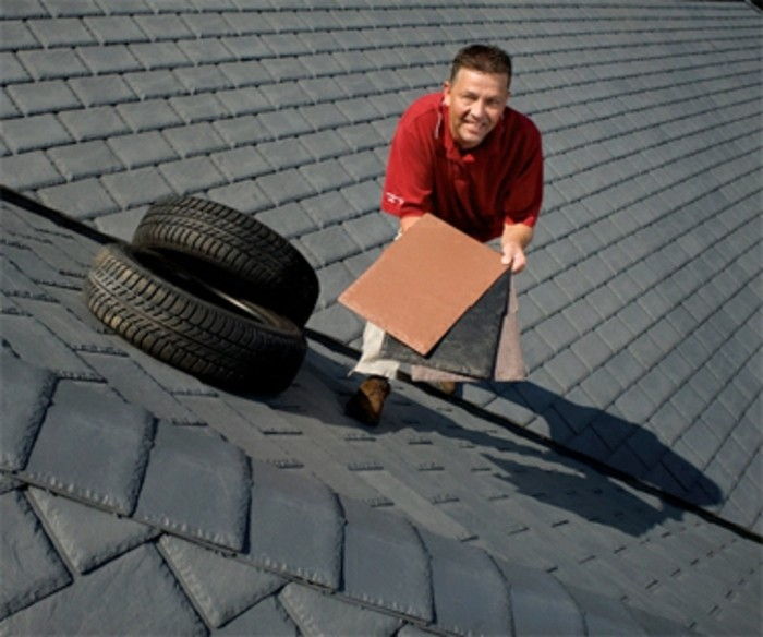 vyras-on-the-stogo-naudojami padangų perdirbimas originalų Praktinis idėja