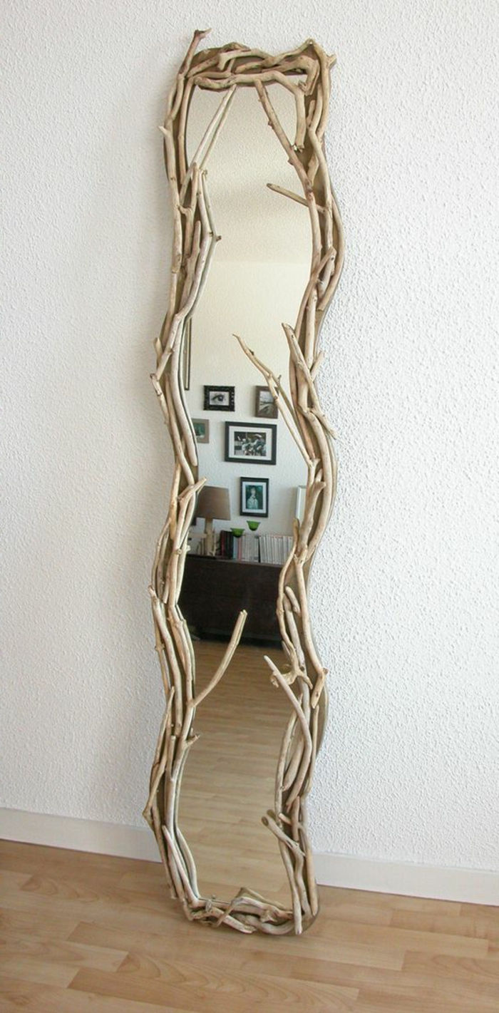 marin spegel tinker trä lim drivved på ramen