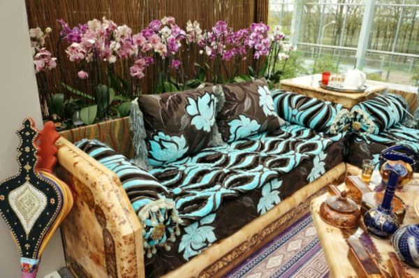 Marockansk möbelfärg-soffa