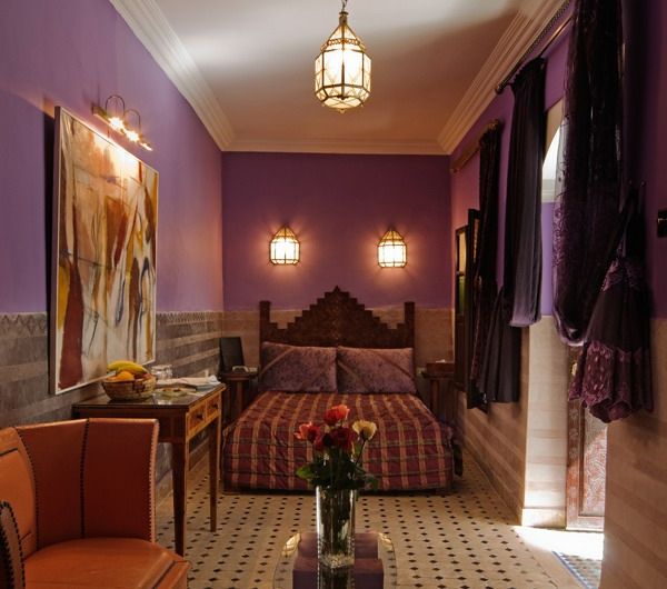 Marockansk möbel vackra sovrum