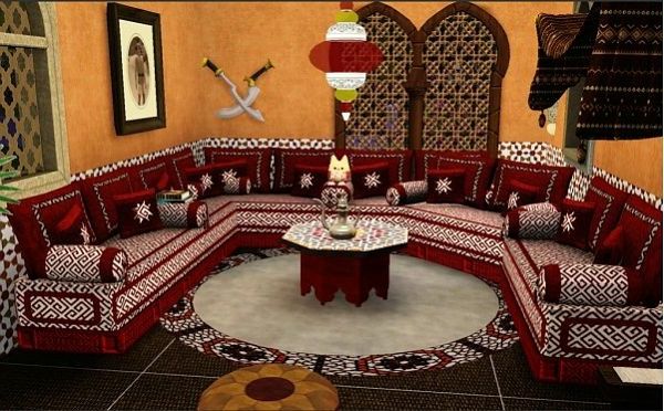 Marockansk möbler super stor soffa