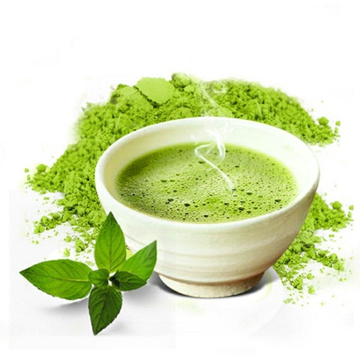 Matcha čaj-recepty-zelený čaj práškovej-s-mätou čaj-a-prášok-photo-of-Matcha produktov