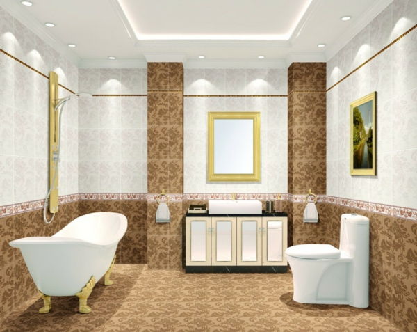 luce decorazione-idee minimalista-hotel-bagno-soffitto