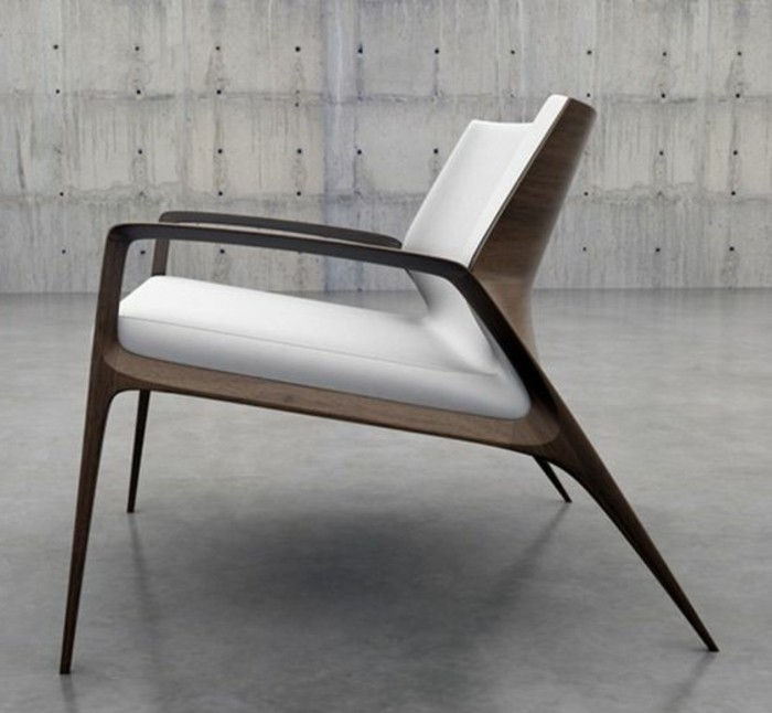 minimalistično-skandinavsko-dansko-MOEBEL-ugodna-oblikovalec pohištva-stol-usnje, les