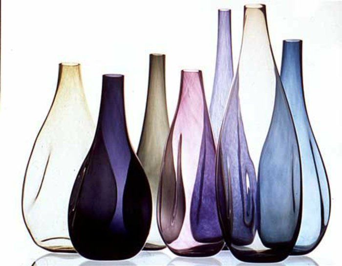 met glazen vazen-versieren-deco vazen ​​Verschillende kleuren