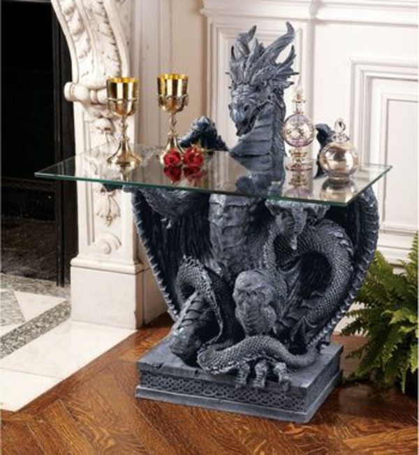 medieval-decoration-table-dragão