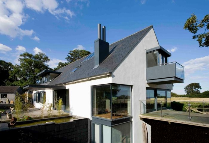 case acoperiș model de casa clădire-modernă-frontoanelor