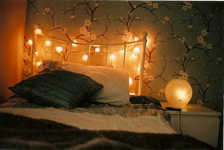 bed-dekoracija-zelo šik-plemenita-beleuchtng-romantično-sladko stranski posebne events-