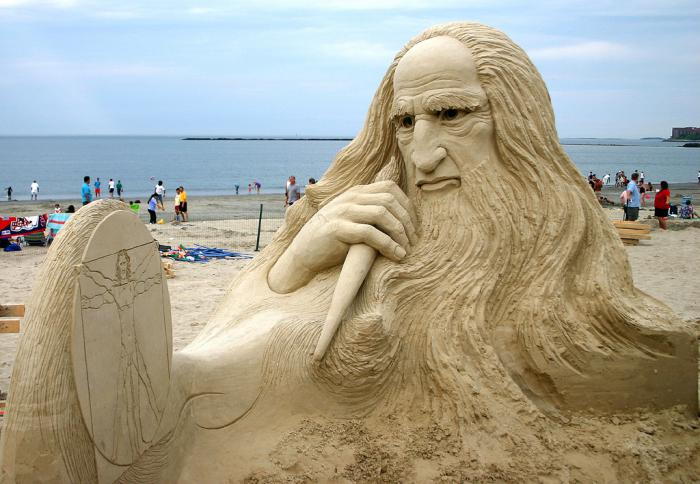moderne skulpturer-Leonardo Da Vinci