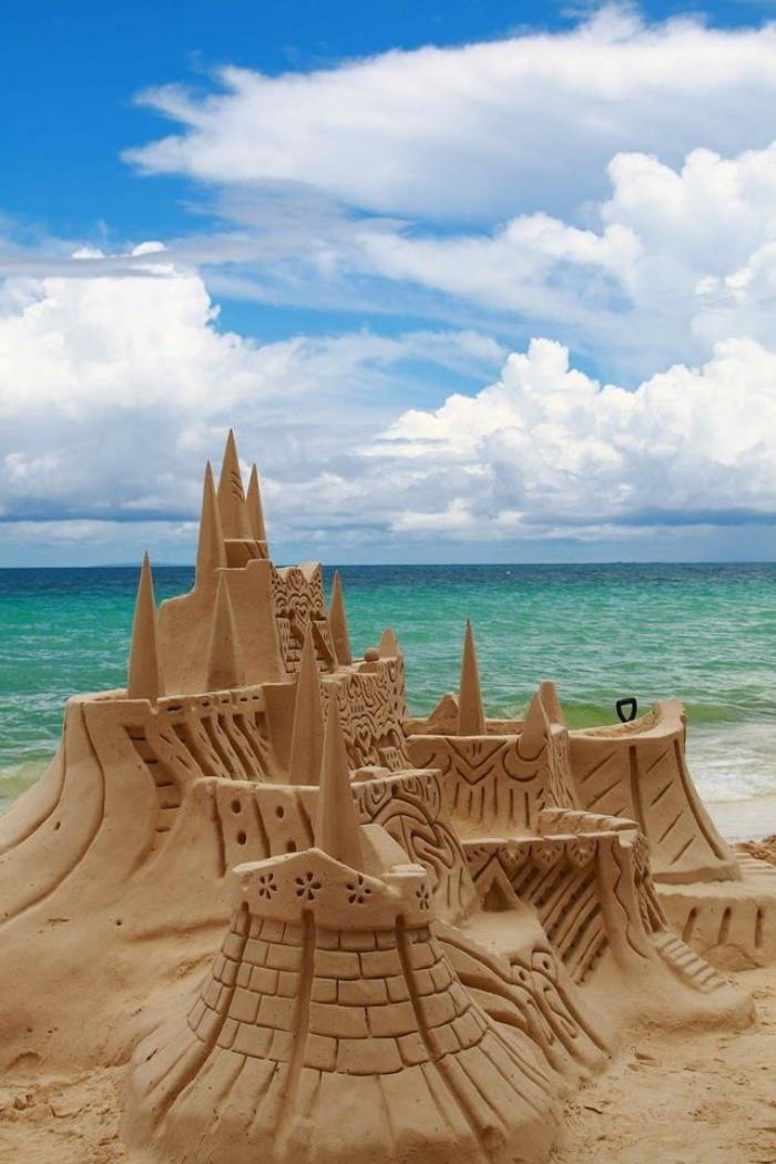 moderne skulpturer Castle of Sand