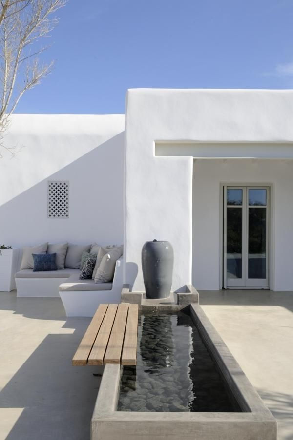 moderne terrasse utforming-minimalistisk design