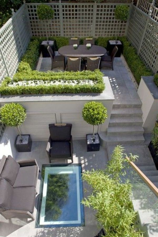 modernus terasa dizainas-su augalais-makiažo