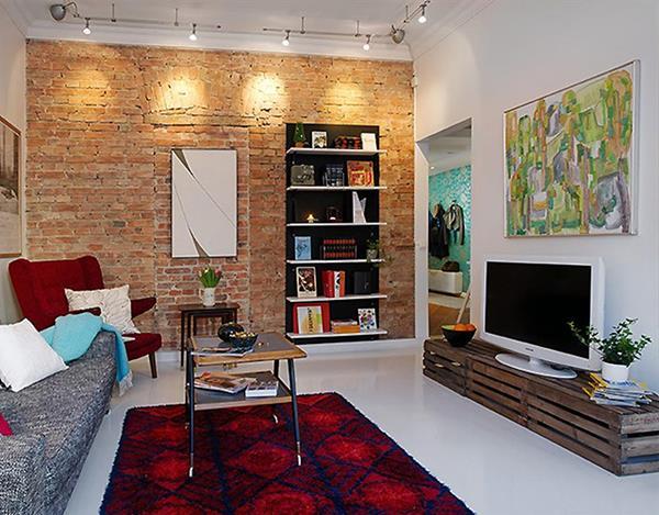 Moderný - wall design-for-a-krásne - obývačka