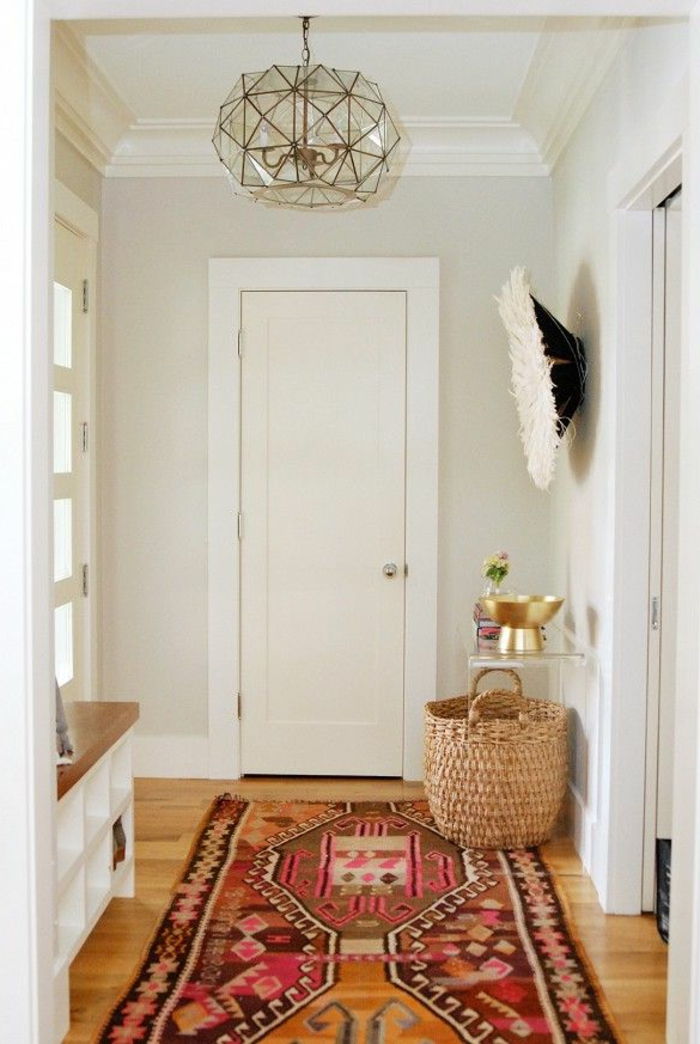 moderna lägenhets kreativ design dekoration vintage matta färgglada mönster