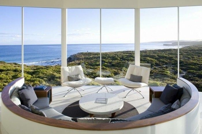 šiuolaikinės architektas namai patraukli interjero dizaino stiklo sienelės