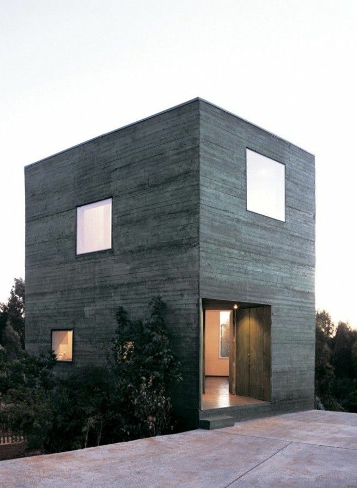 moderne arkitekt hus-minimalistisk-modell
