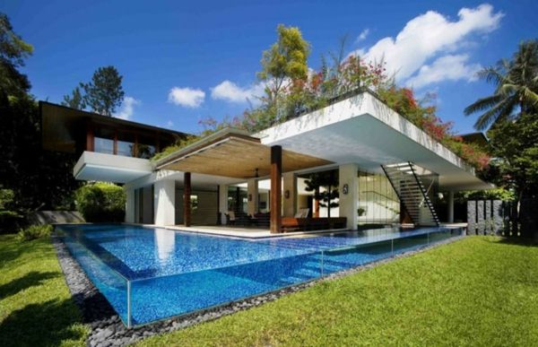 modernú architektúru s-pool-nádherné-designidee-