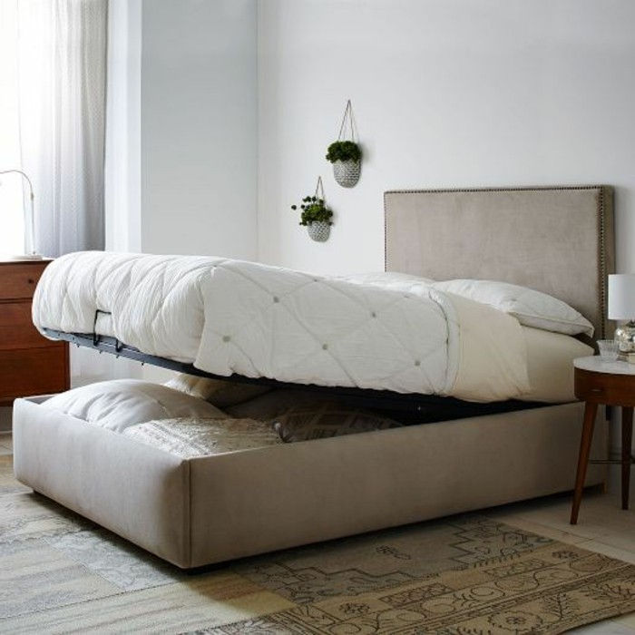 Modern-ekipman-döşemeli yatak ile yataklı kutu