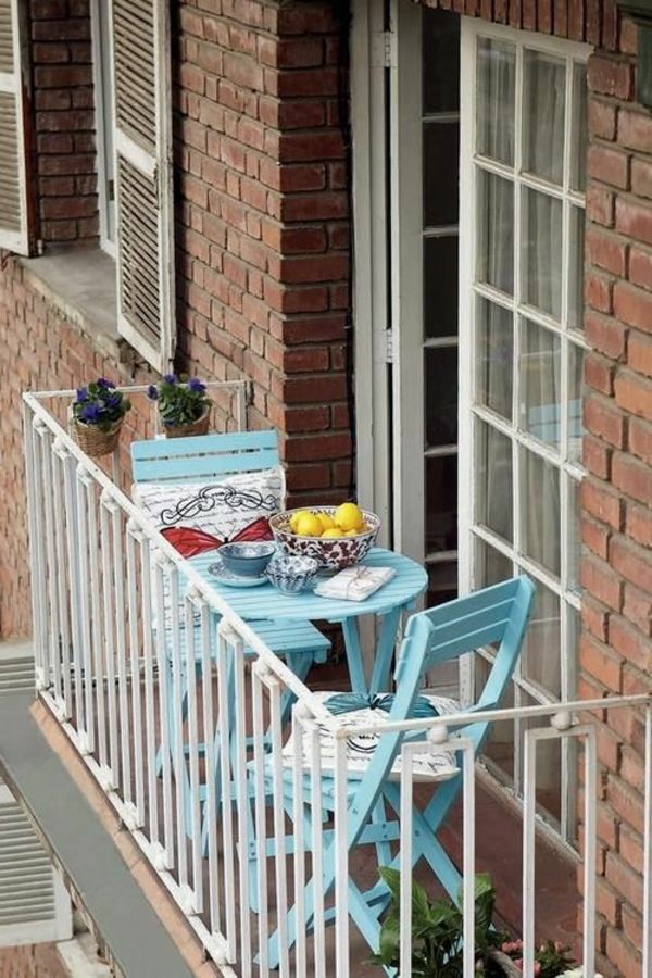 modern balkongmöbler trä-balkong-idéer-för-utanför-balkong design