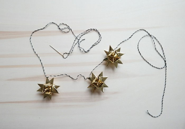 belas decorações para fazer estrelas pequenas de Natal